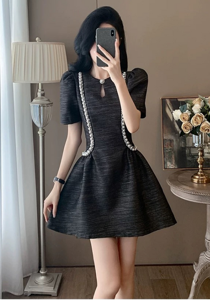 Heavy beaded fine glitter dress