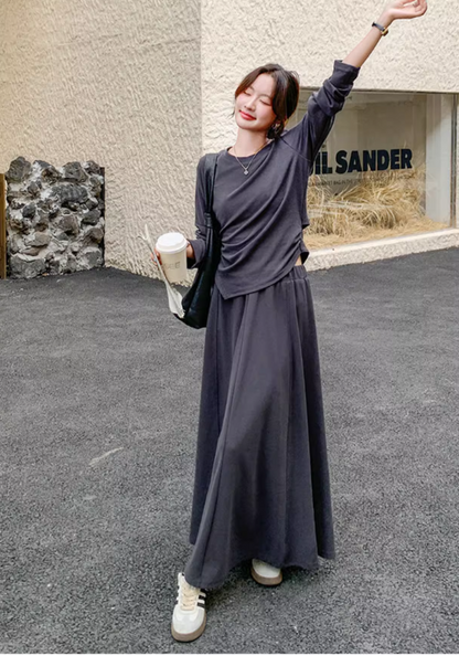 Dark gray casual suit