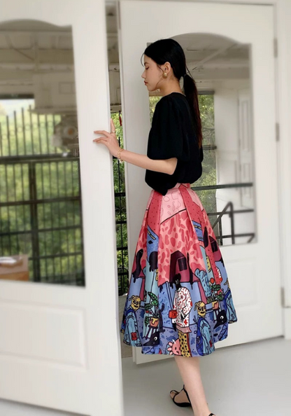 Graffiti large umbrella skirt-design style
