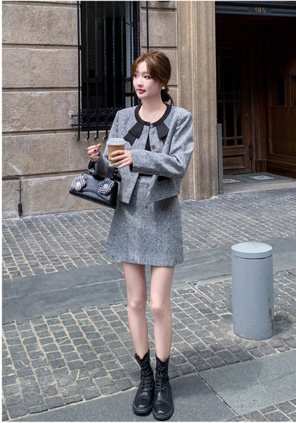 Xiaoxiangfeng light gray suit