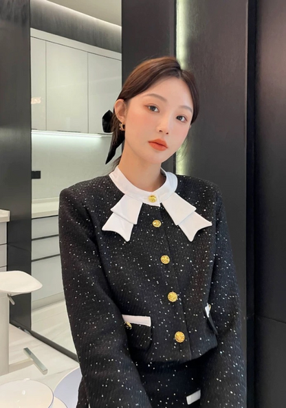 Xiaoxiangfeng premium black fine glitter set