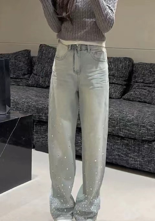 Handmade diamond jeans