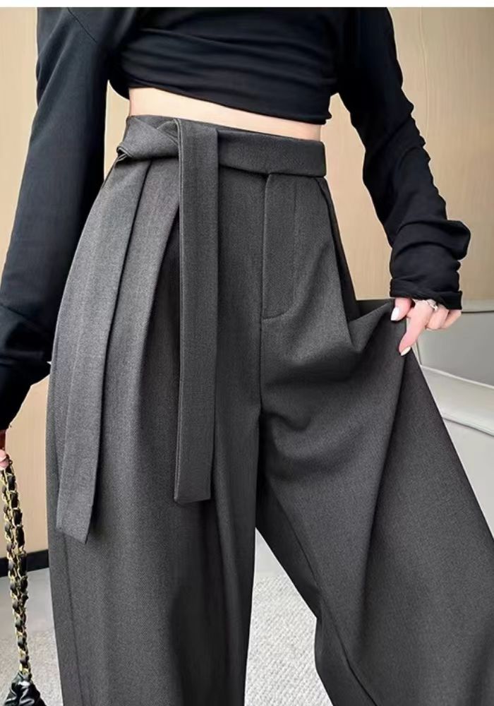 Straight strap suit pants