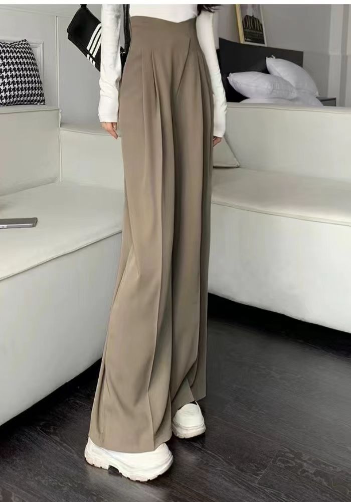 high waist suit wide leg pants