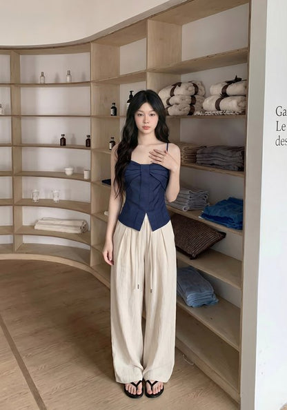 蝴蝶結牛仔吊帶