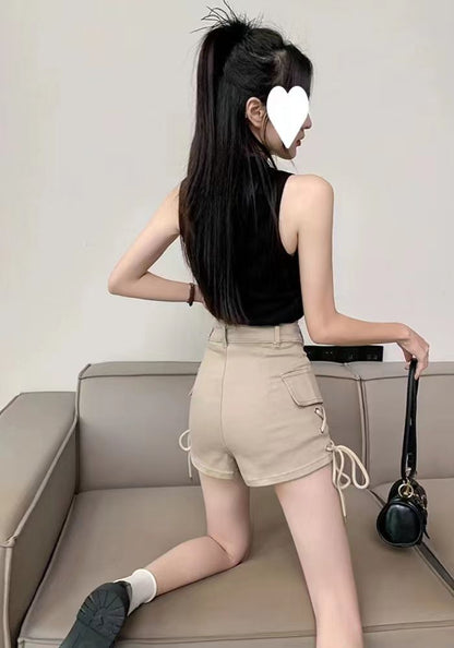 側邊帶彈力A字短褲