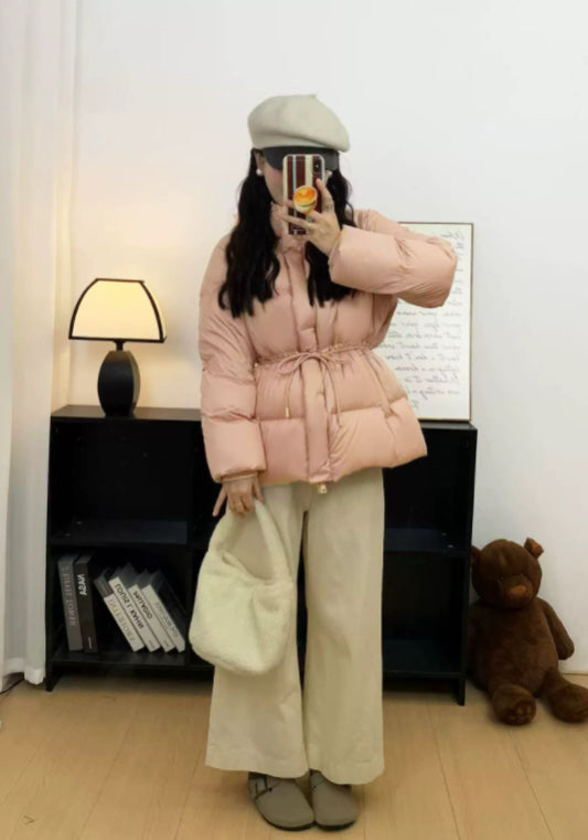 短款收腰羽絨服