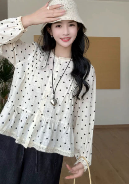 波點襯衫