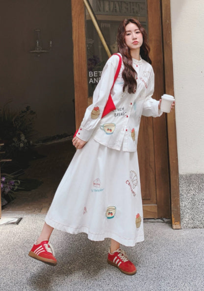 塗鴉襯衫套裝