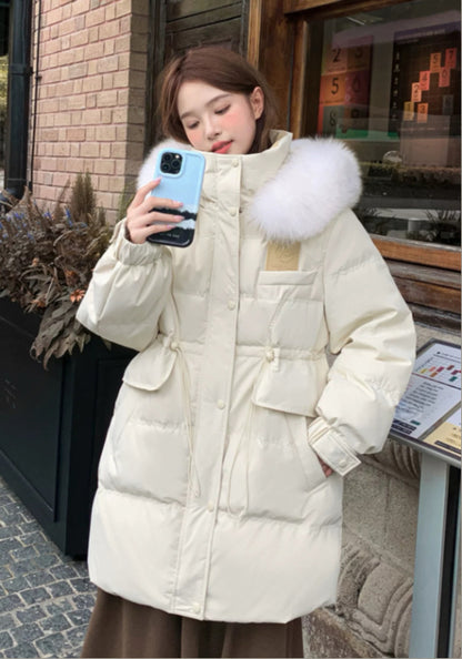 毛絨羽絨服