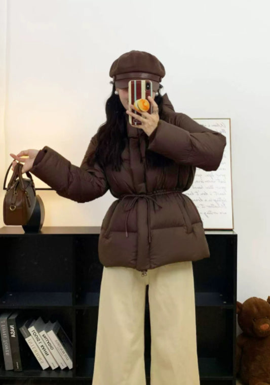 短款收腰羽絨服