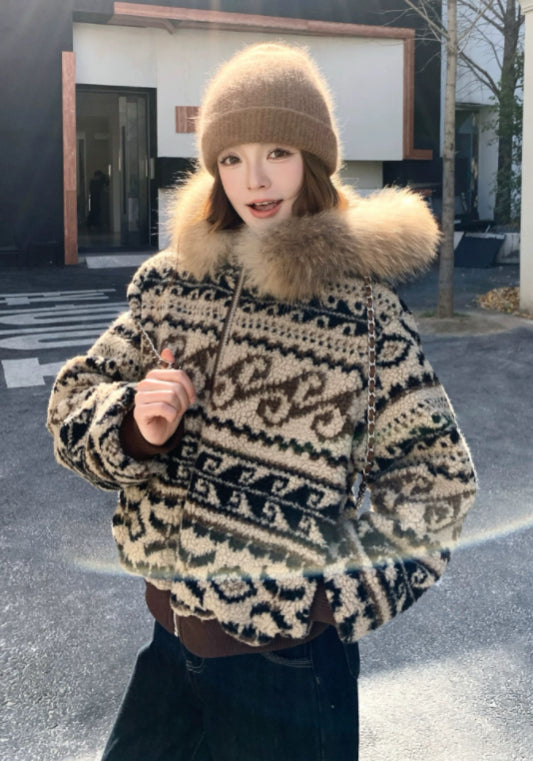 羊毛羽絨外套