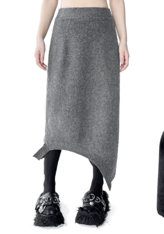 Grey sweater dress set