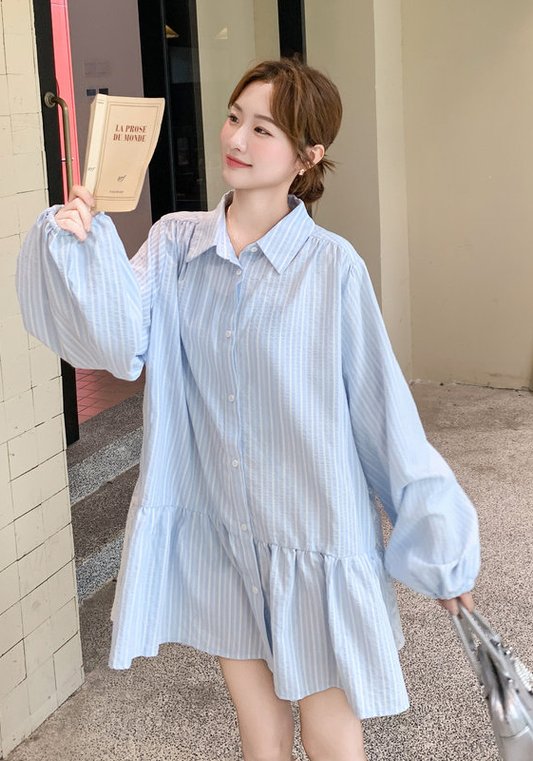 藍襯衫裙