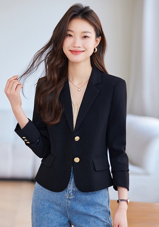 女士西裝外套 2024新款 春秋季休閒高級感修身西裝上衣 小個子專用