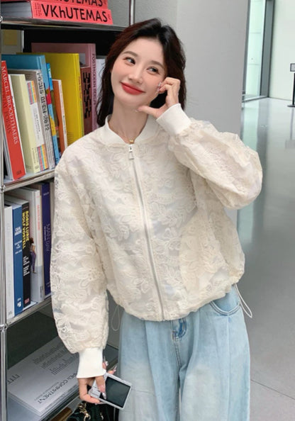 白色蕾絲外套