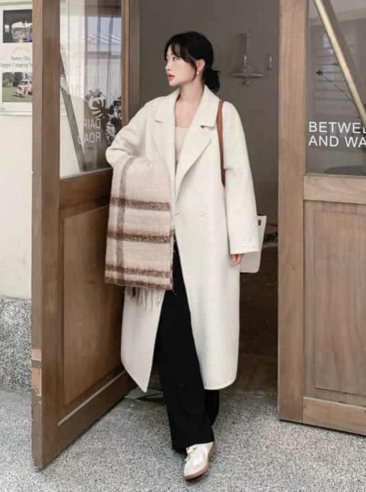 寬鬆羊毛大衣