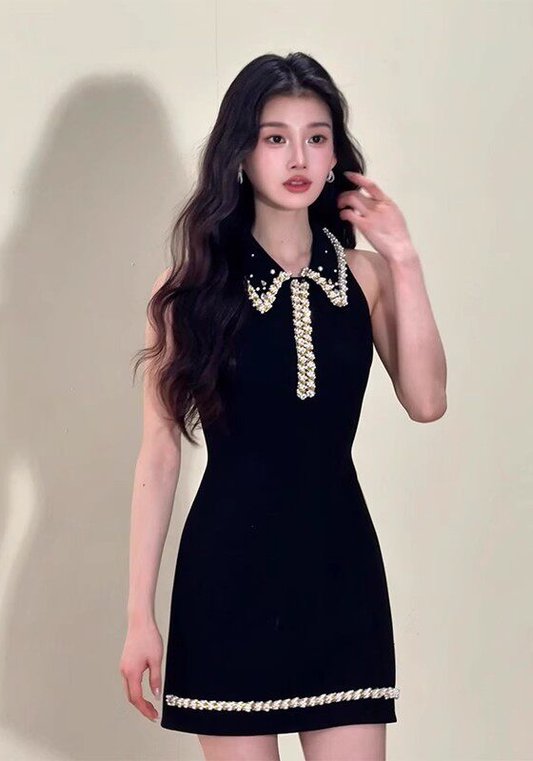小香風釘珠裙