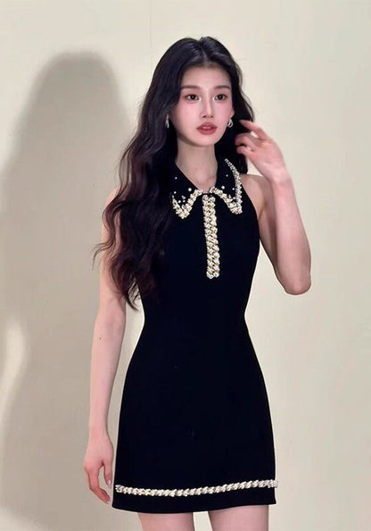 小香風釘珠裙