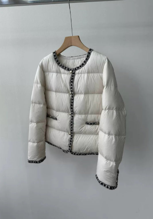 Chanel-style down jacket