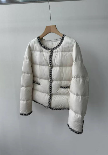 Chanel-style down jacket