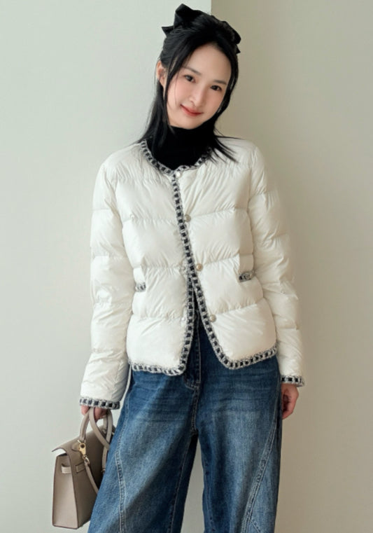 Chanel-style down jacket