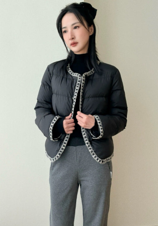Chanel-style down jacket