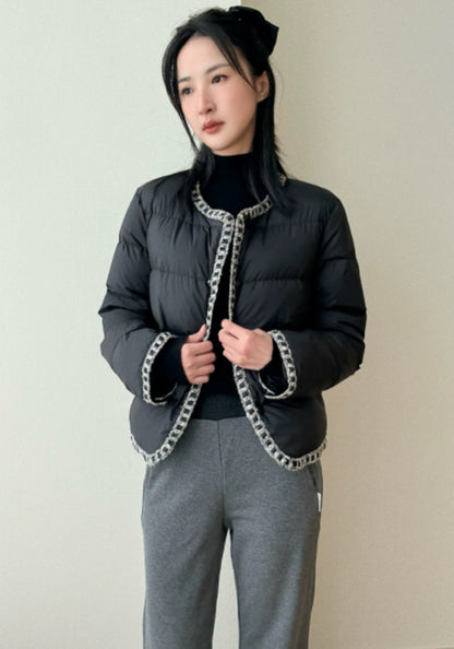Chanel-style down jacket