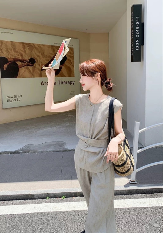 收腰馬甲套裝