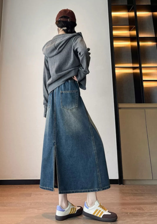 簡約牛仔半裙