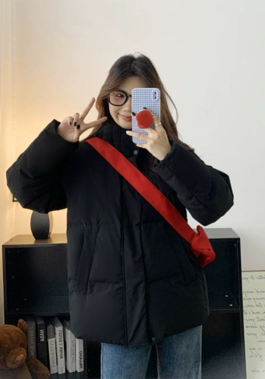 簡約連帽羽絨服