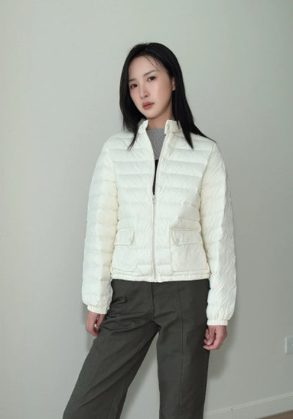 簡約薄羽絨服