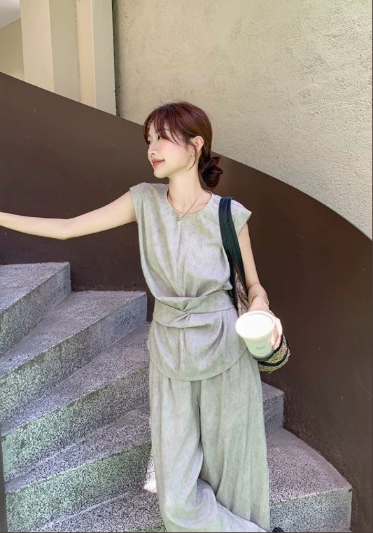 收腰馬甲套裝