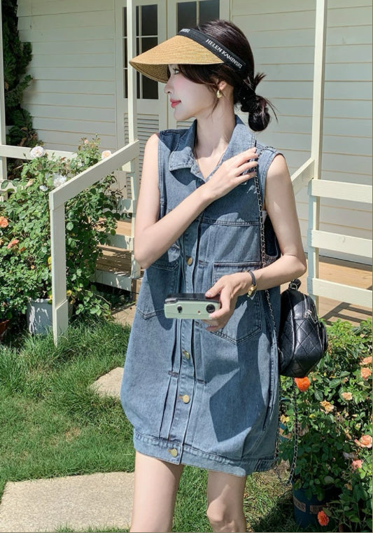 牛仔背心裙
