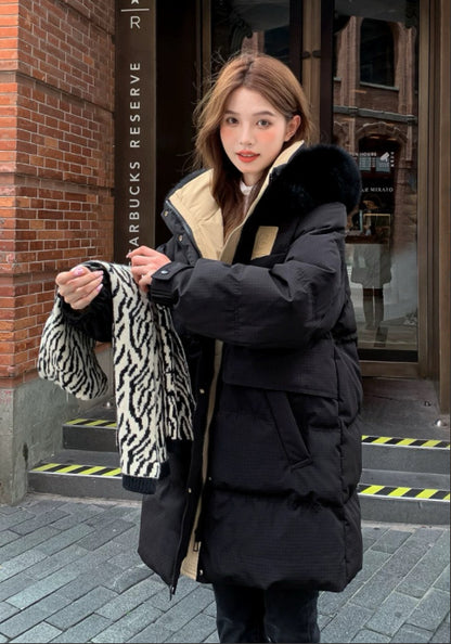 毛絨羽絨服