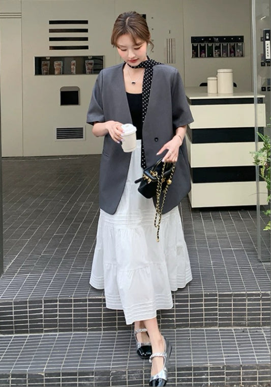 V領短西裝外套