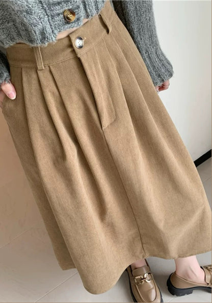 燈芯絨半身裙