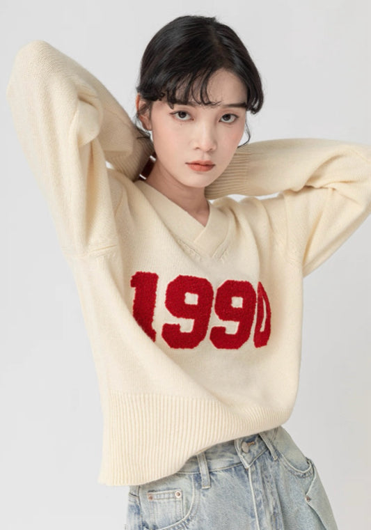 韓系1990毛衣