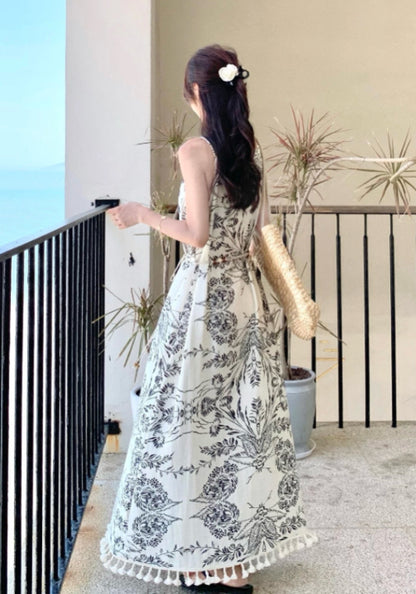 簡約花紋裙