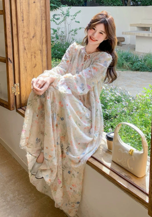 碎花連身裙