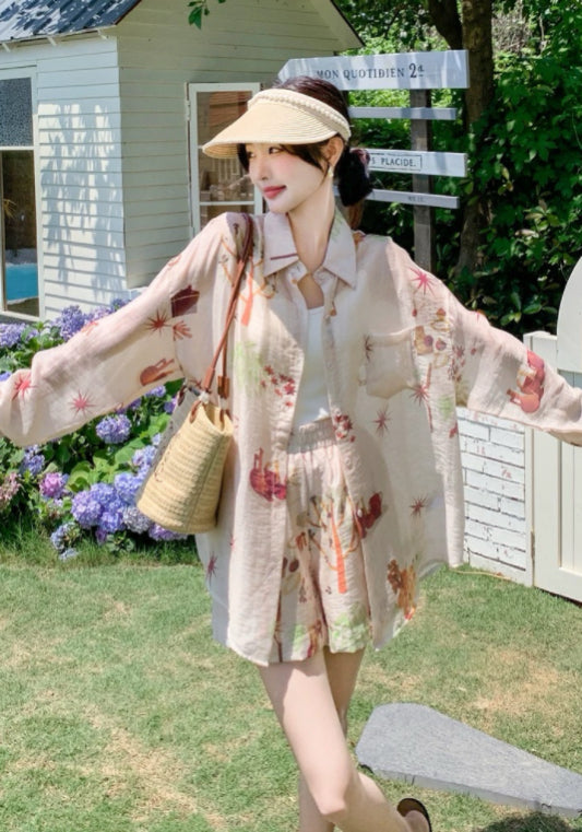 粉色度假套裝