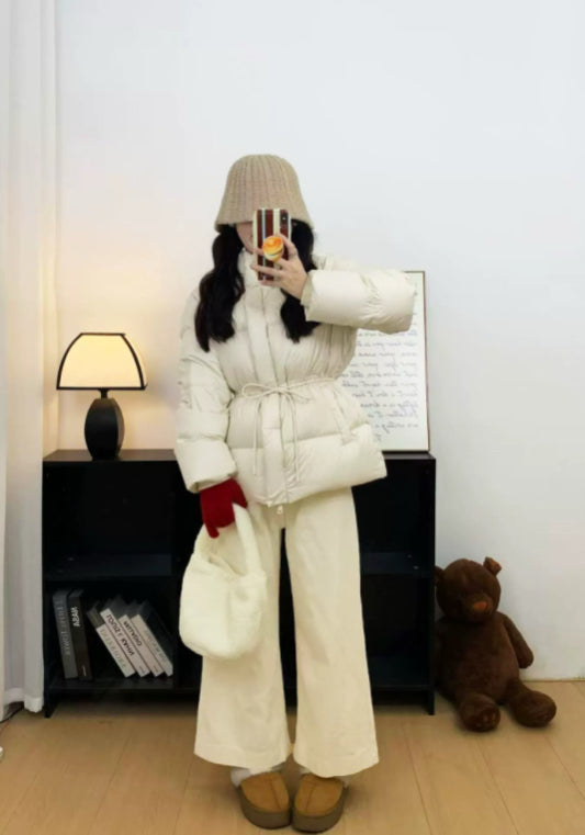 短款收腰羽絨服