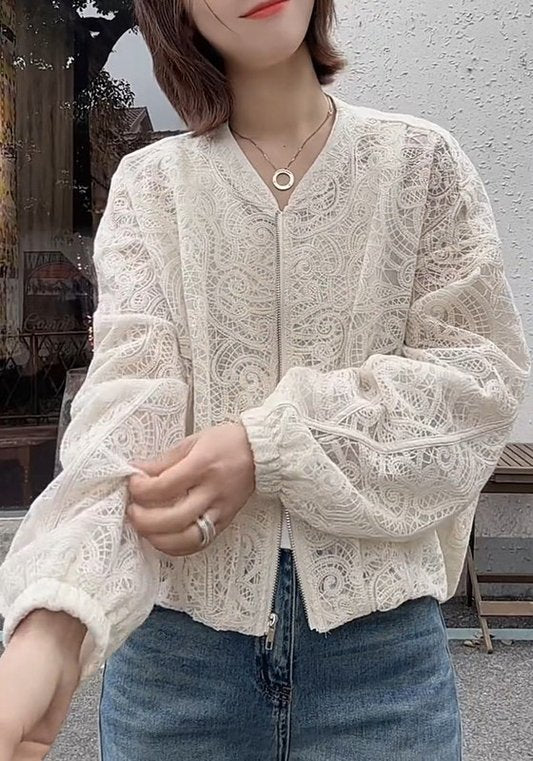 蕾絲刺繡外套