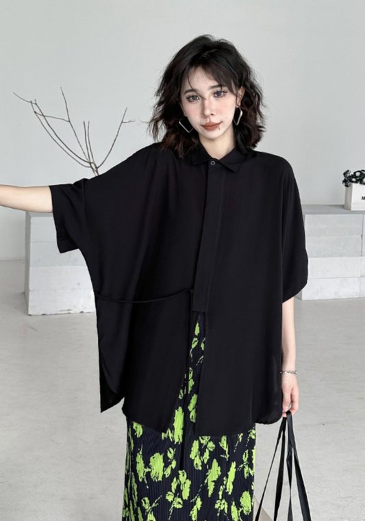 黑色天絲衫