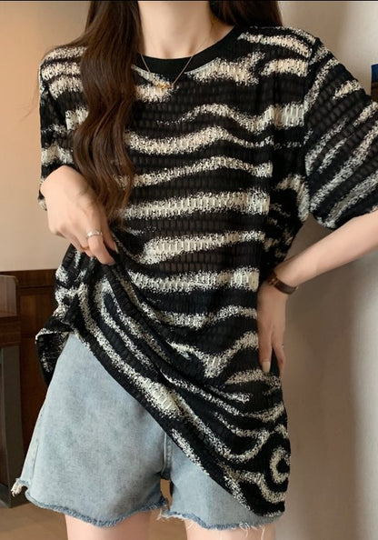 寬鬆條紋衫