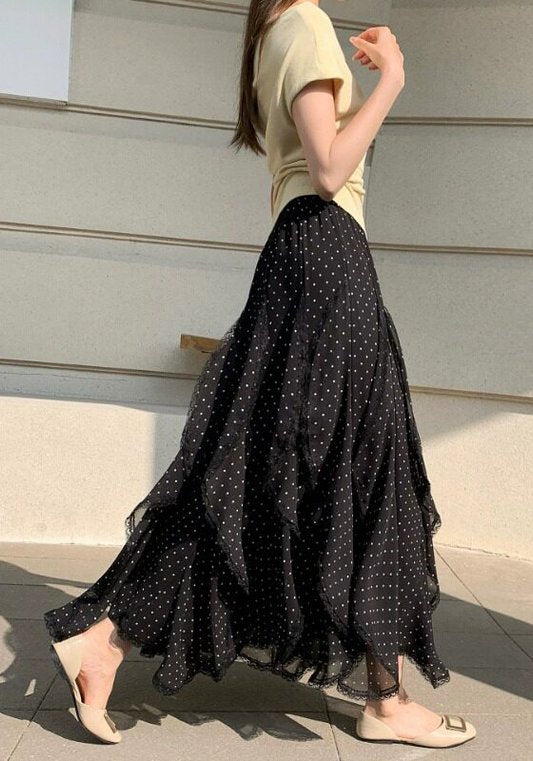 波點天絲裙