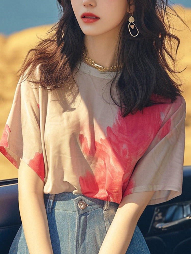 Trendy printed T-shirt