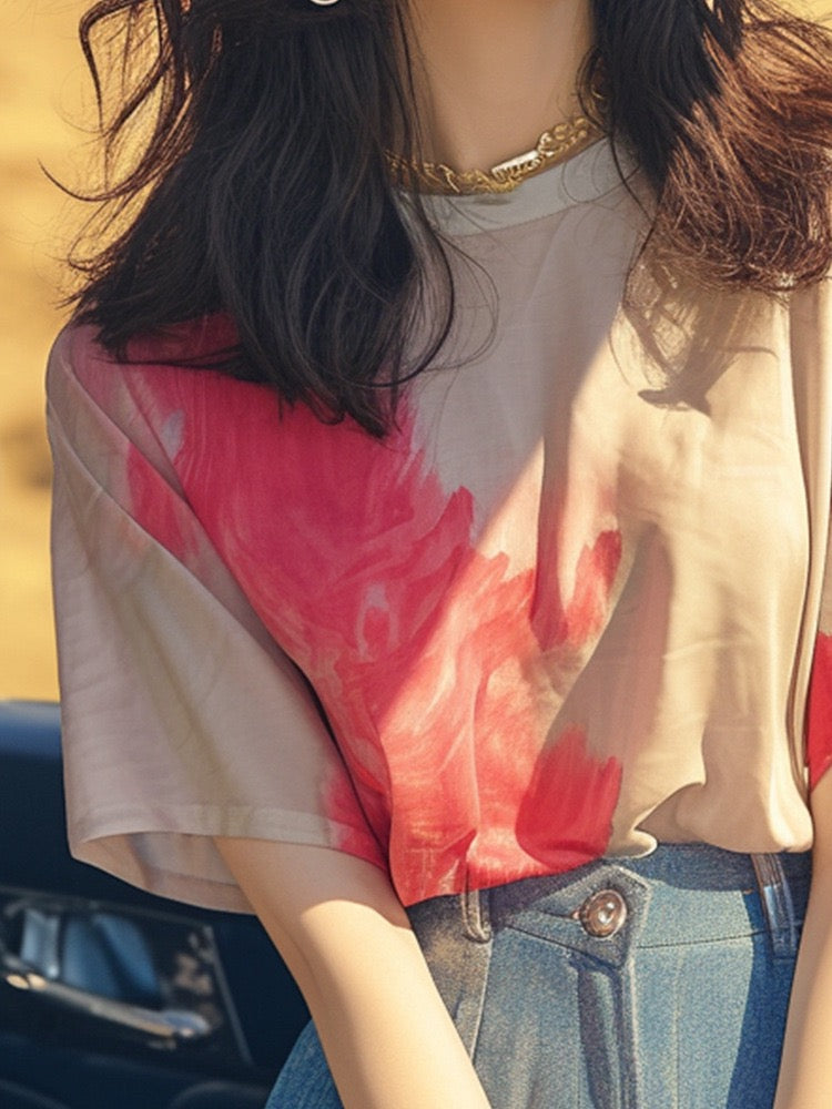 Trendy printed T-shirt